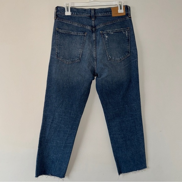 Citizens of Humanity Daphne Crop Medium Wash Distressed High Waist Jeans 27 - Picture 9 of 11